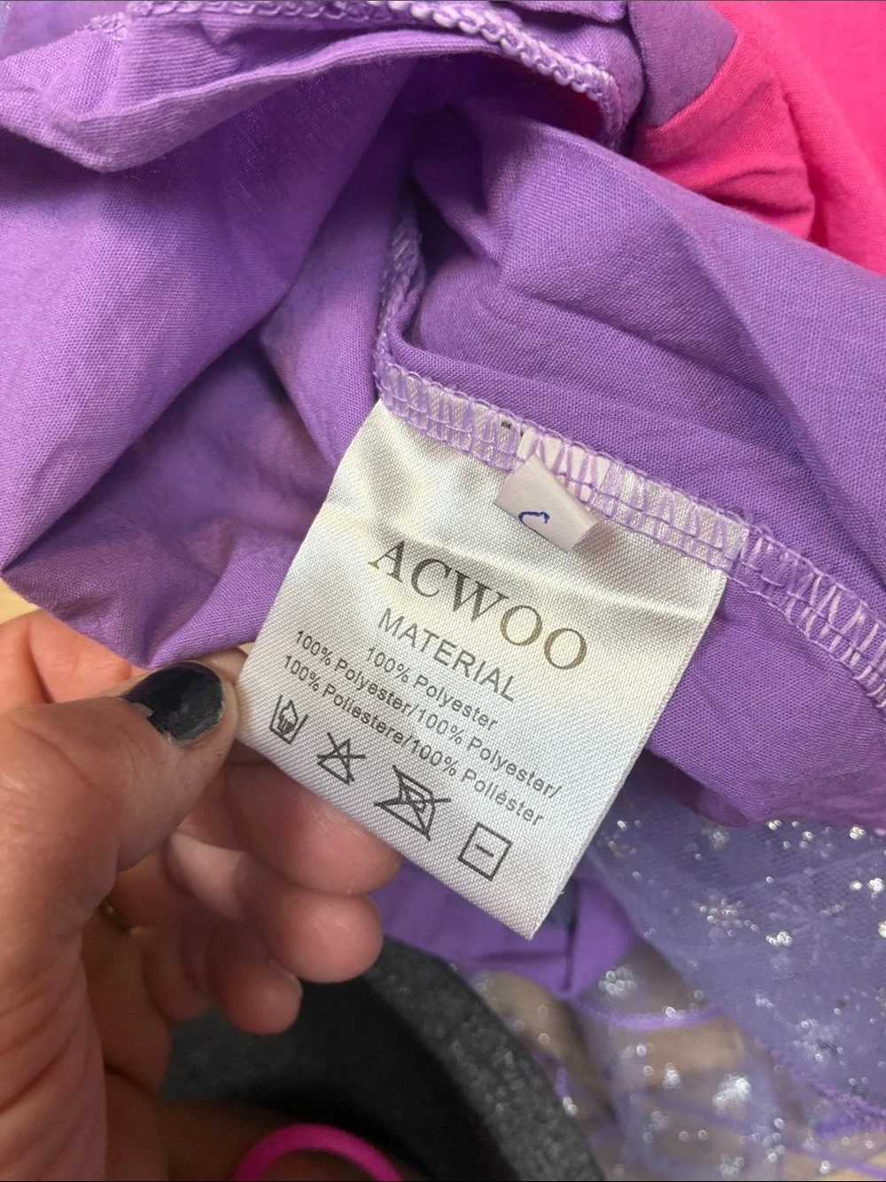 Purple and Pink Star Princess Costume Dress 3/4T